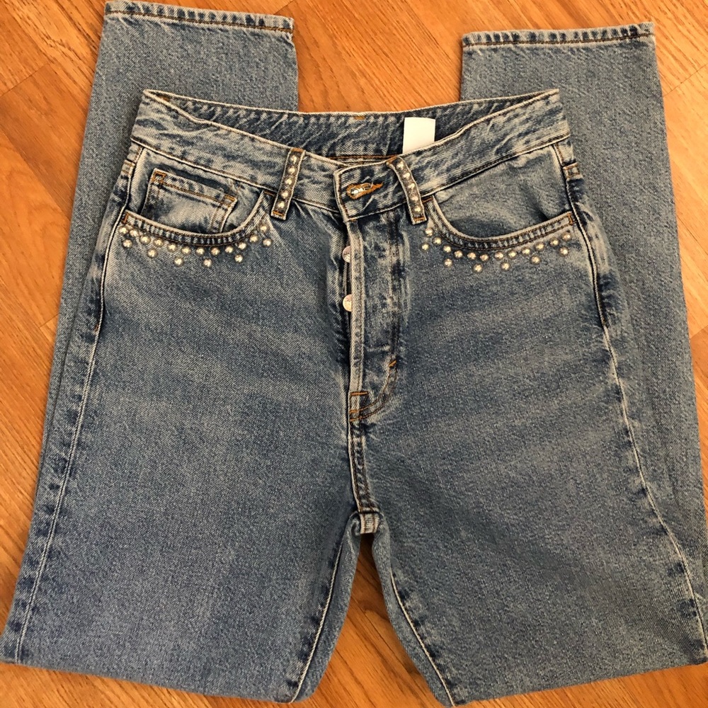 HM high waisted vintage fit jeans